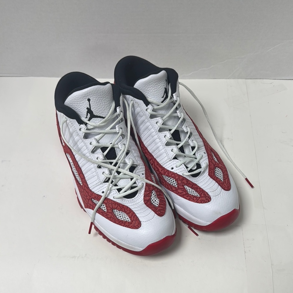 Nike Jordan 11 Retro Low IE White Gym Red 919712-101 Size 11